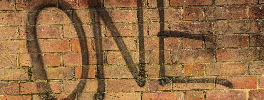 brown brick wall with green grass